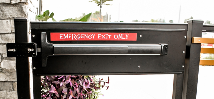 emergency push bar installation in Cudahy